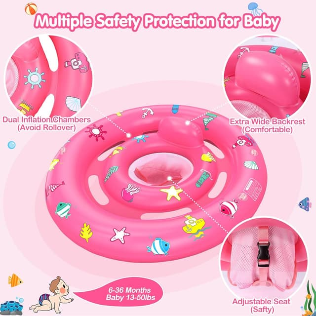 Thumbnail 4 de Joyful Baby Pool Float with Canopy