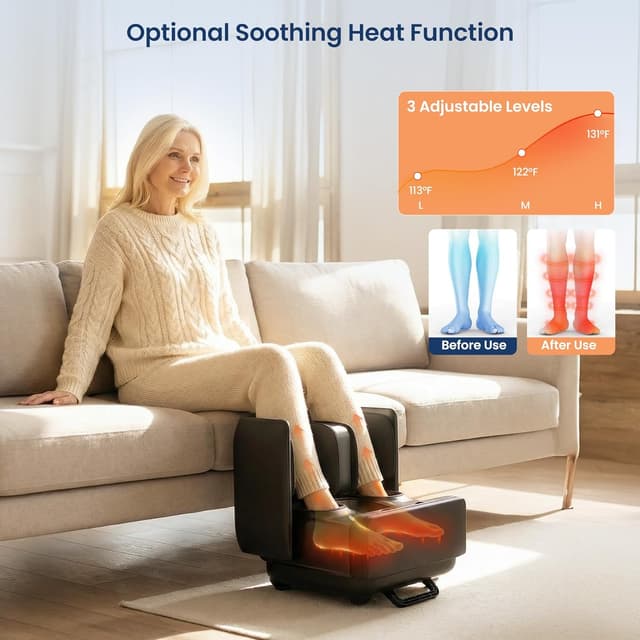 Thumbnail 3 de COMFIER FSA Foot and Calf Massager 19.6" ottoman