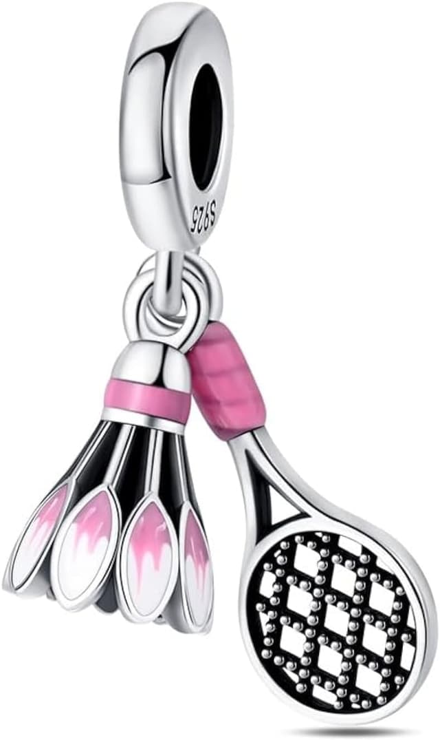 Detalle de CYCUFF 925er Sterlingsilber-Anhänger mit Loch ca. 4,5–5 mm für Armbänder, Ketten & Charm-Schmuck