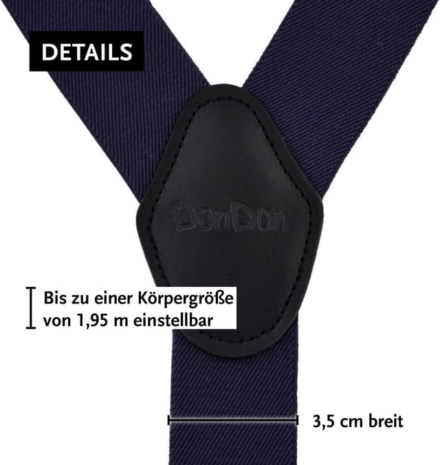 Thumbnail 2 de DonDon Hosenträger Herren extra stark 3,5 cm