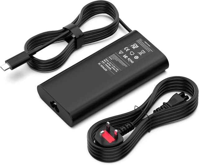 Detalle de 130W USB-C Laptop Charger (Type C) compatible with Dell XPS & Precision models – 20V 6.5A