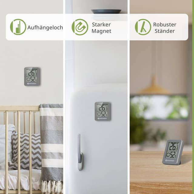 Thumbnail 2 de Bresser 3er Set Raumthermometer Hygrometer