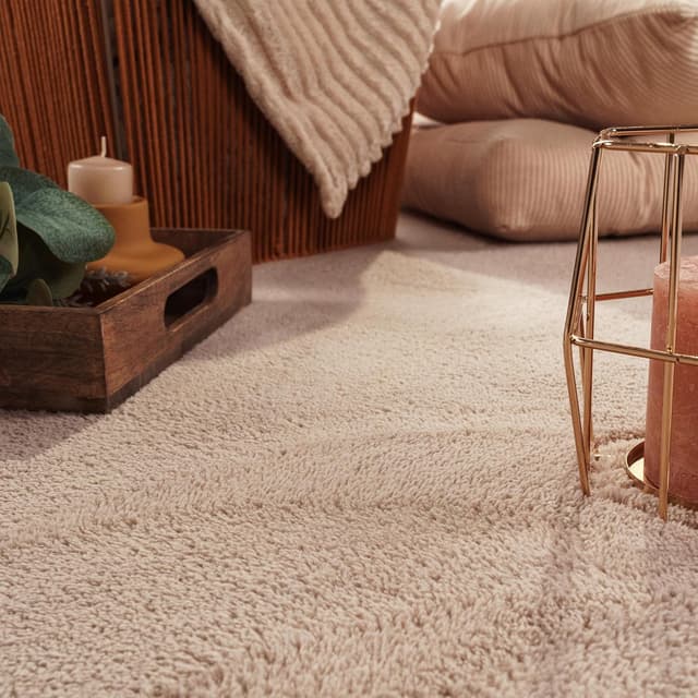 Detalle de Wohnzimmerteppich 200 x 280 cm Beige