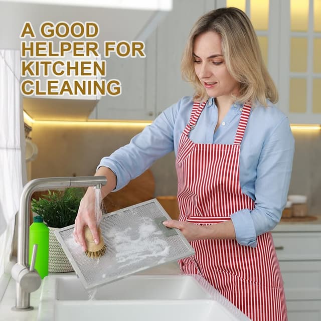 Thumbnail 6 de AUAUY Dish Brush 3-Pack Wooden