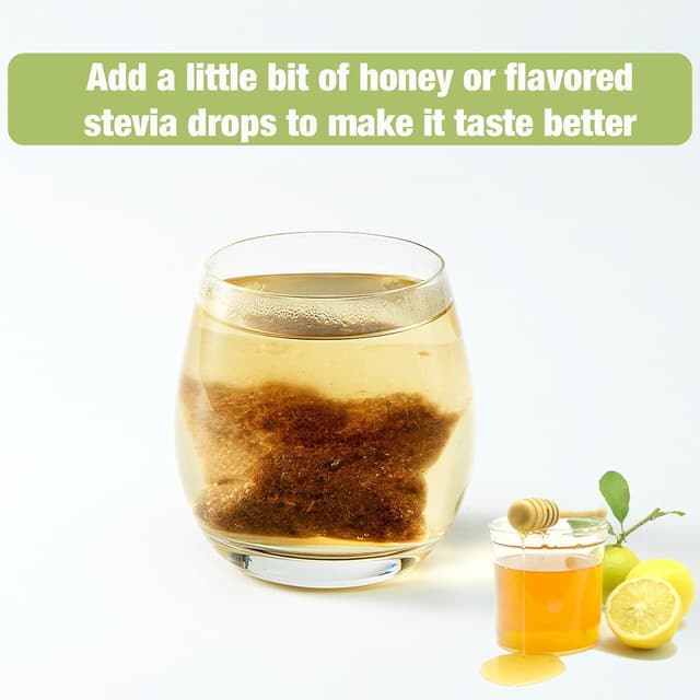 Detalle de 40er Pack Mullein Tee Beutel aus Königskerzenblättern – koffeinfrei & zuckerfrei