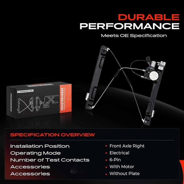 Thumbnail 3 de Frankberg XF Window Regulator with Motor Front Right