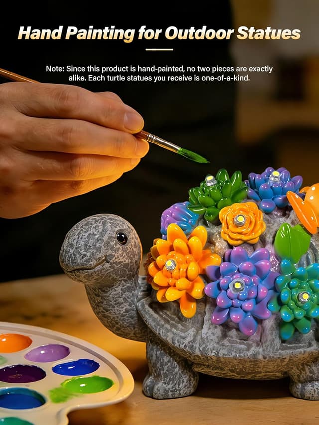 Thumbnail 5 de Ollny Solar Turtle 21cm garden ornament