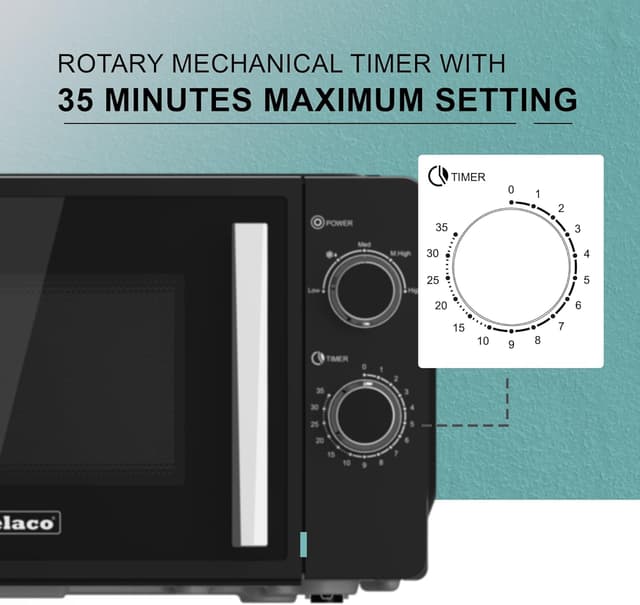 Thumbnail 4 de Belaco 800W Microwave 20L, 10 Power Levels