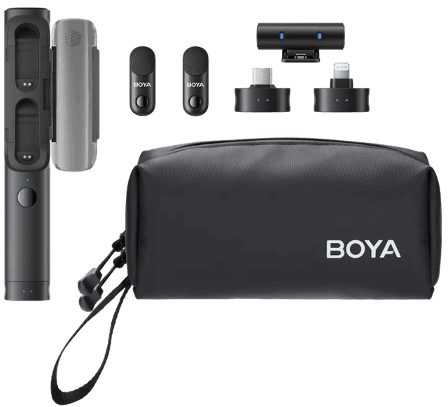 Detalle de Boya Magic 02 Funkmikrofon für USB‑C, Lightning und 3,5 mm