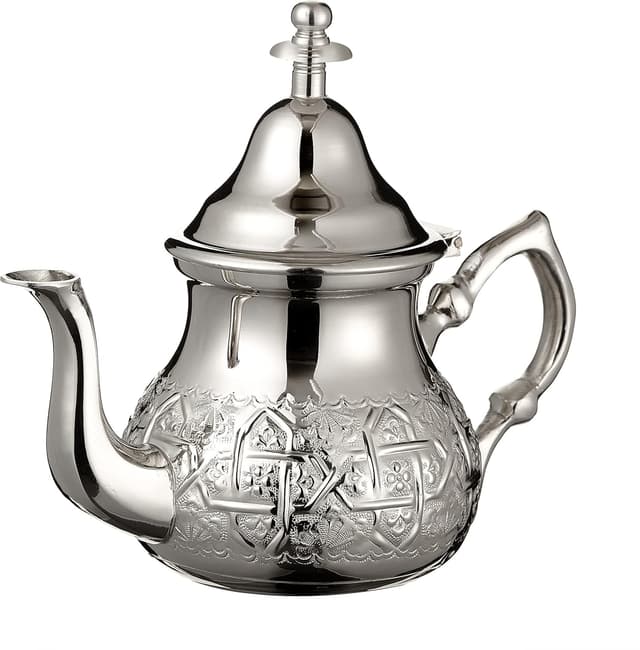 Thumbnail 1 de Moroccan Tea Set Engraved Extra Large — 6-piece tea set 🍵