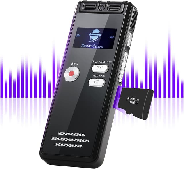 Imagen de ZIPCIDE 64GB Digital Voice Recorder 4800h 🎙 en OfertitasTOP