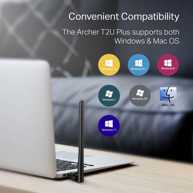 Thumbnail 3 de TP-Link Archer T2U Plus AC600 USB Adapter