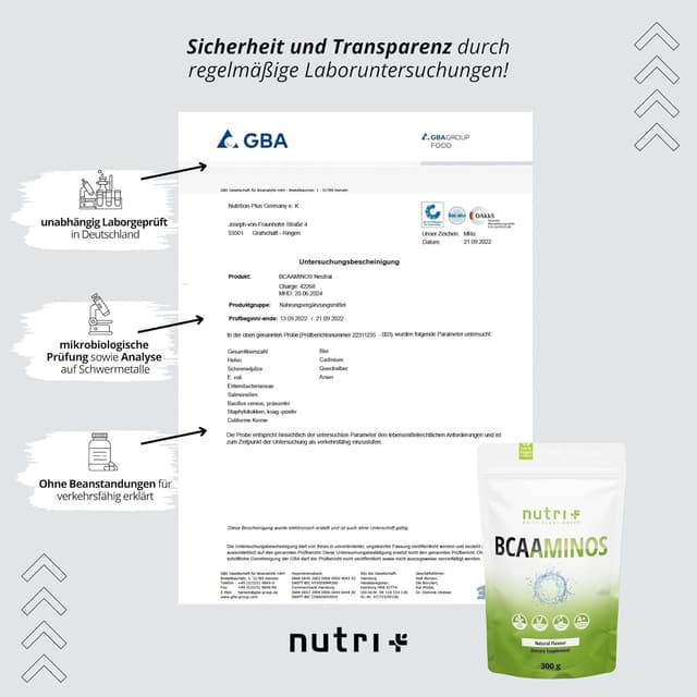 Detalle 2 de BCAA Pulver Mango Maracuja 300 g