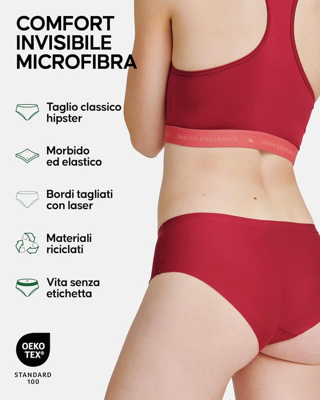Thumbnail 2 de Danish Endurance Slip Hipster Invisibili 3 o 5 pezzi