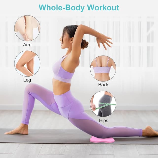 Detalle de Flintronic Yoga Genouillère (2 pièces) avec tapis antidérapants et bandes de résistance pour protéger genoux, coudes et poignets