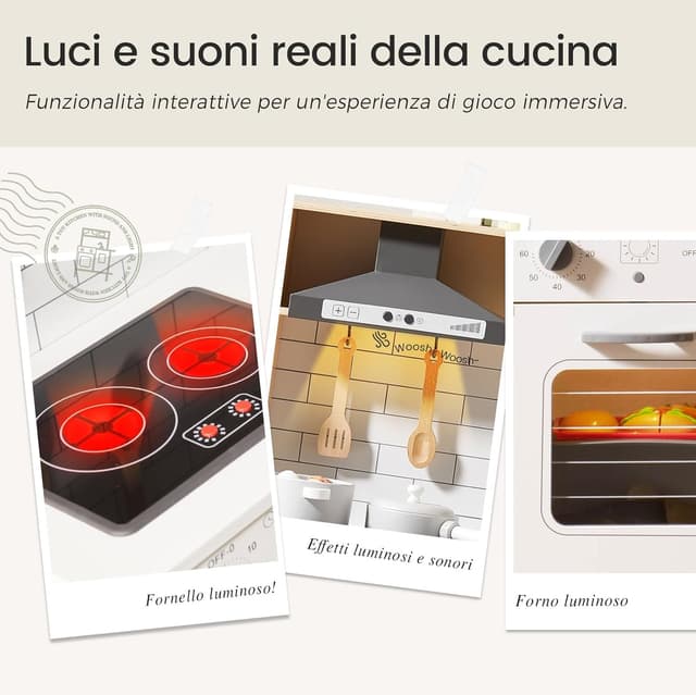 Thumbnail 2 de Tiny Land Cucina giocattolo 18 accessori đź‘©