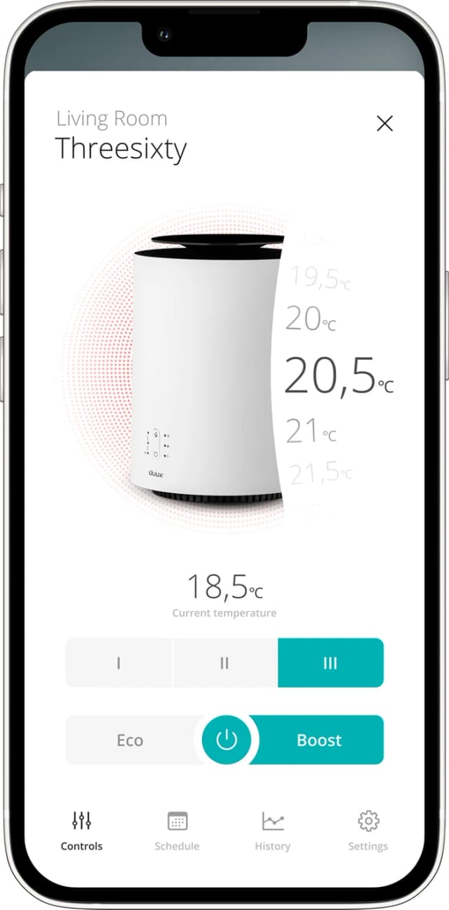Thumbnail 14 de Duux Threesixty 2 Smart Heater Weiß für bis zu 14 m²
