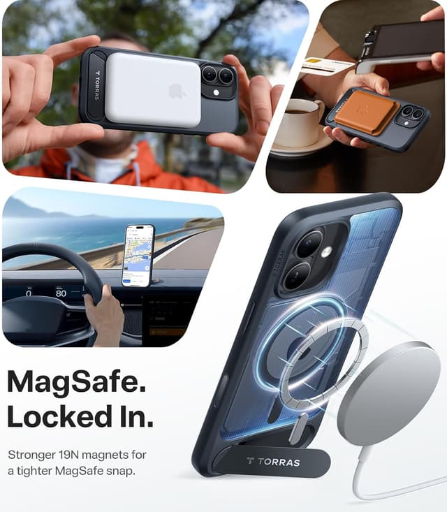 Detalle de iPhone 17 case stand 19N MagSafe titanium