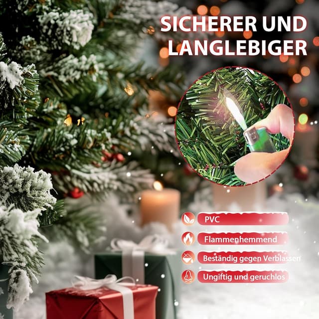 Thumbnail 2 de EXRACING Sapin de Noël Artificiel Premium 180 cm Vert