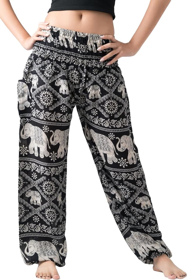 Detalle 2 de B BANGKOK PANTS Harem Yoga Pants with Pockets