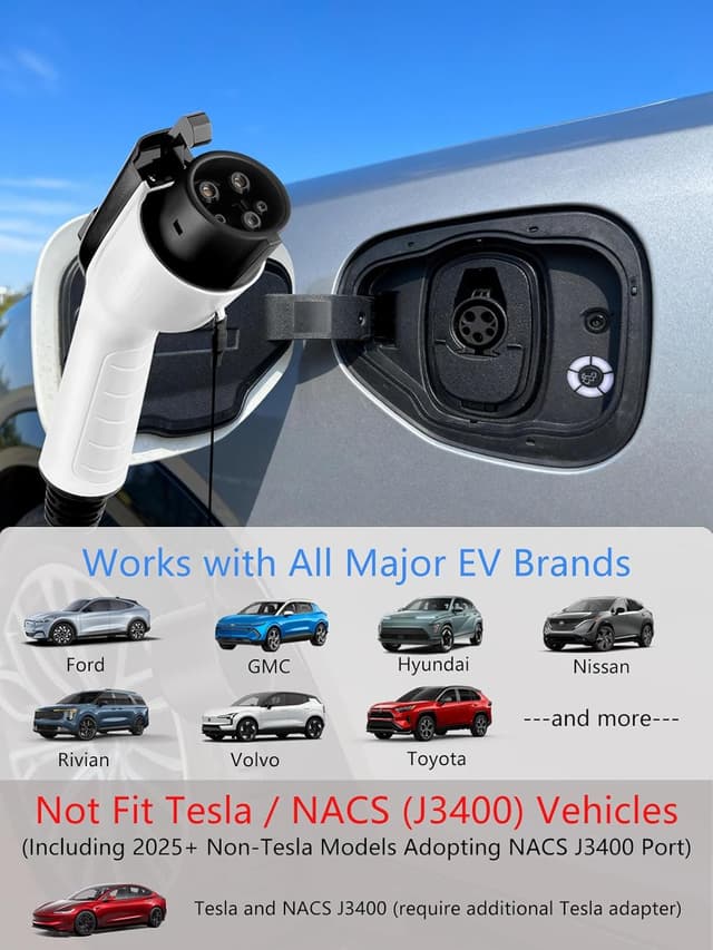 Detalle 2 de Level 2 EV Charger 50A, 25ft Portable