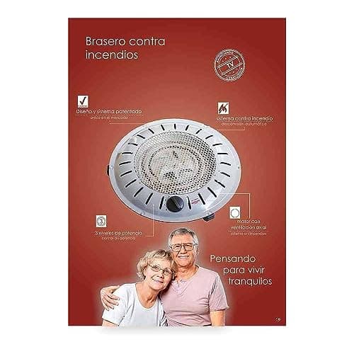 Thumbnail 3 de Bastilipo - Brasero de Seguridad Anti Incendios, 900W, bajo Consumo, BET-950