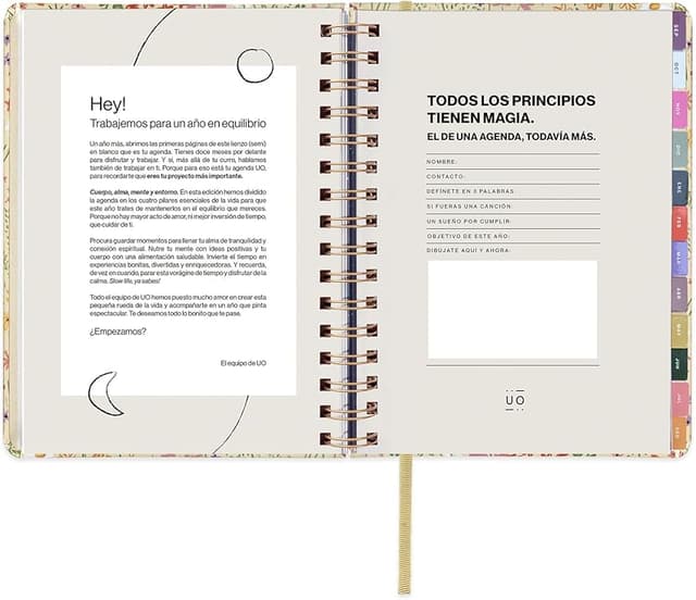 Thumbnail 2 de UO Agenda Escolar Bloom 2025-2026, tapa dura 📚