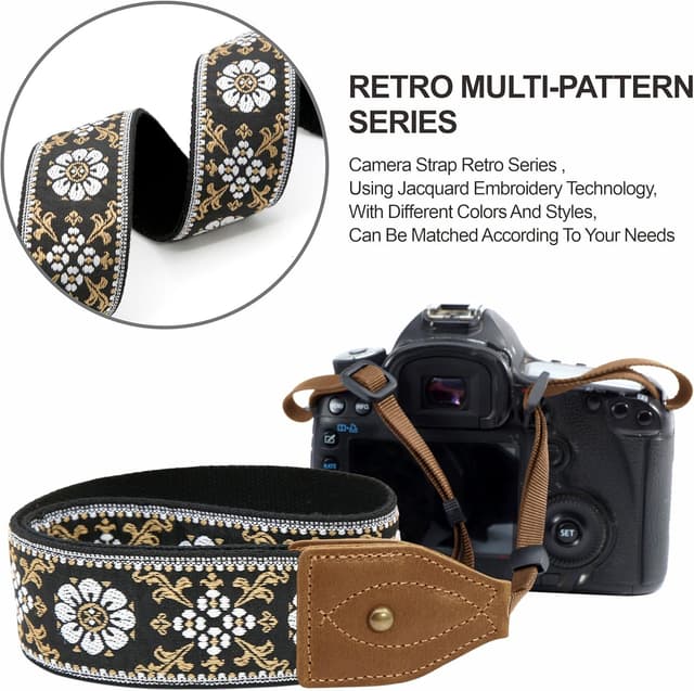 Detalle 1 de Padwa camera strap 2 inch wide vintage