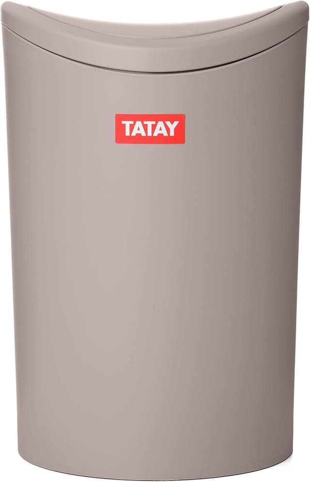 Detalle 2 de TATAY Poubelle Salle Bain 6L Taupe
