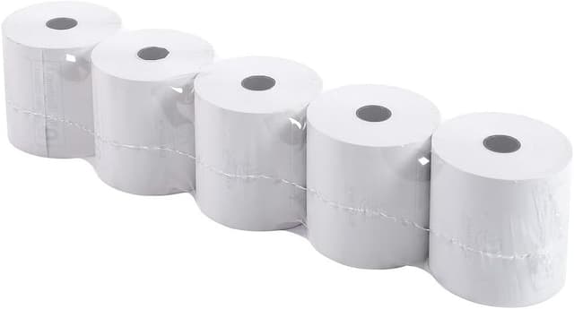 Detalle de Carton Exacompta Réf. 40347E : 60 bobines thermiques pour tickets (57 mm x Ø 60 mm, mandrin 12 mm)