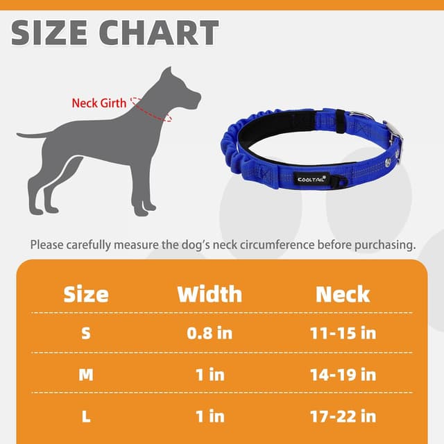 Thumbnail 1 de KOOLTAIL Tactical Dog Collar L 17-22 in