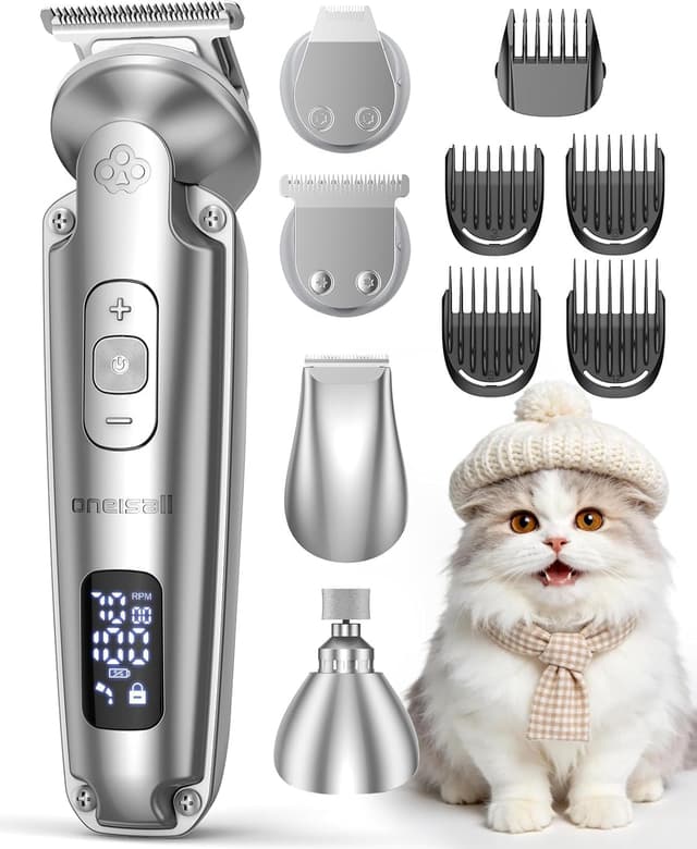 Detalle de oneisall FC09 4 in 1 Cat Grooming Kit