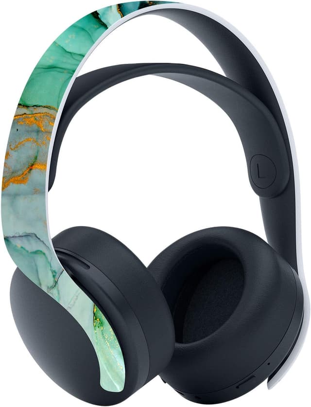 Thumbnail 6 de playvital Turquoise Marble Effect Full Set Skin Decal for PS5 Disc Edition (console, controller & accessories)