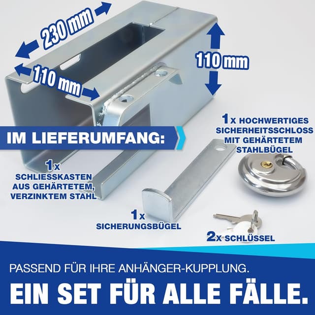 Thumbnail 6 de Deichselabdeckung mit Schloss für Caravan