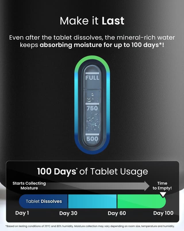 Thumbnail 3 de Pro Breeze Osmo Dehumidifier 700g refillable tablet