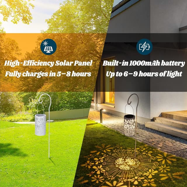 Detalle 2 de Freekite 2 Pack Solar Lanterns 1000mAh