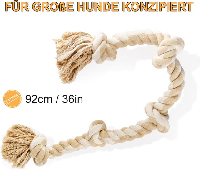 Thumbnail 2 de Fida Hundespielzeug aus Seil 91 cm für große Hunde