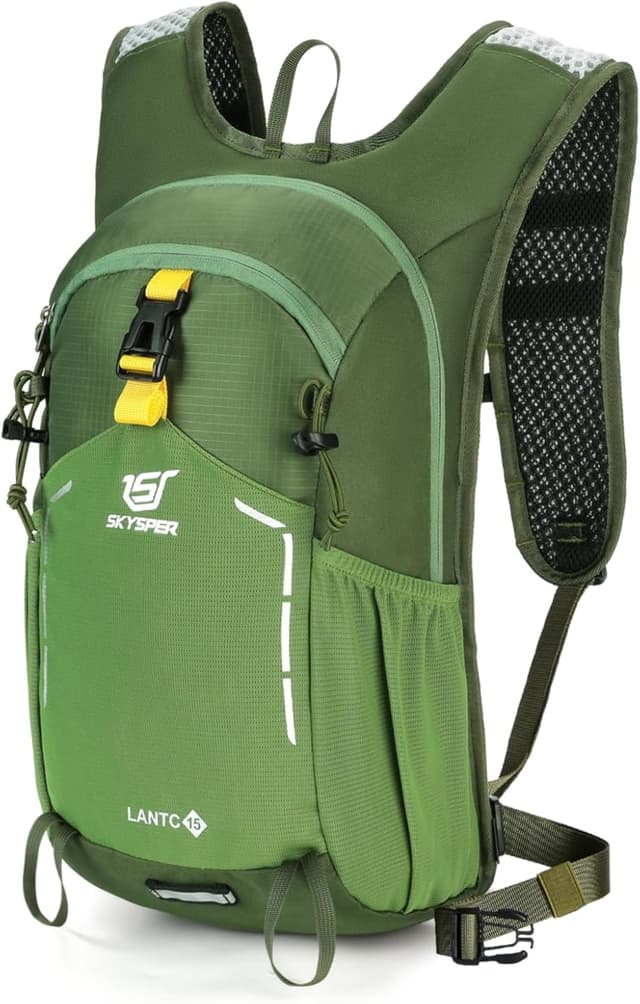 Detalle de SKYSPER zaino da trekking 15L: zaino piccolo per escursioni, viaggio e campeggio