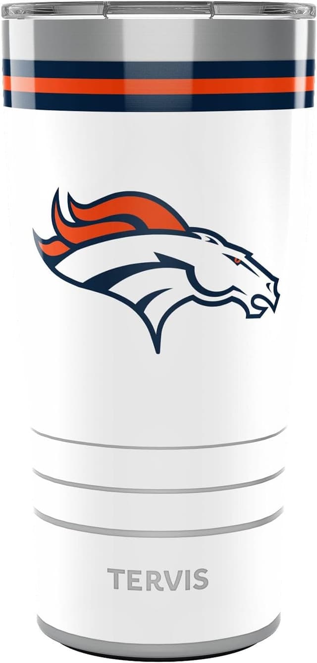 Detalle de Tervis Traveler NFL Denver Broncos Arctic Triple Insulated 20oz Tumbler Travel Cup (Stainless Steel)