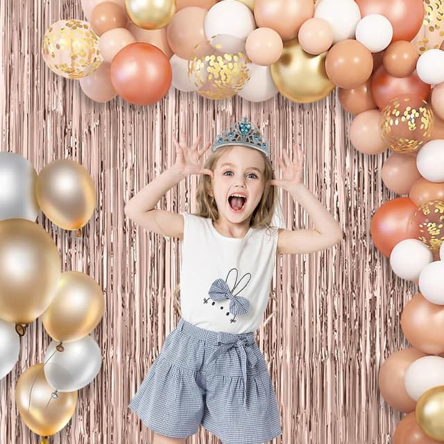 Thumbnail 4 de Rideau Métallique 1m x 2m Rose Or 🎉