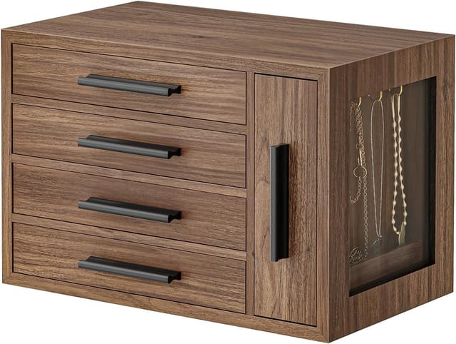 Detalle de HOOBRO EBH09JB04 Caja Joyero 4 niveles