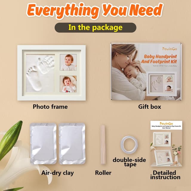 Thumbnail 6 de PewinGo Footprint & Handprint Clay Kit for Babies