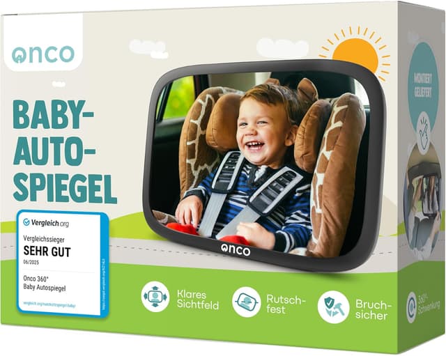 Imagen de Onco 360° Baby Autospiegel – 17,5 × 24,5 cm en OfertitasTOP