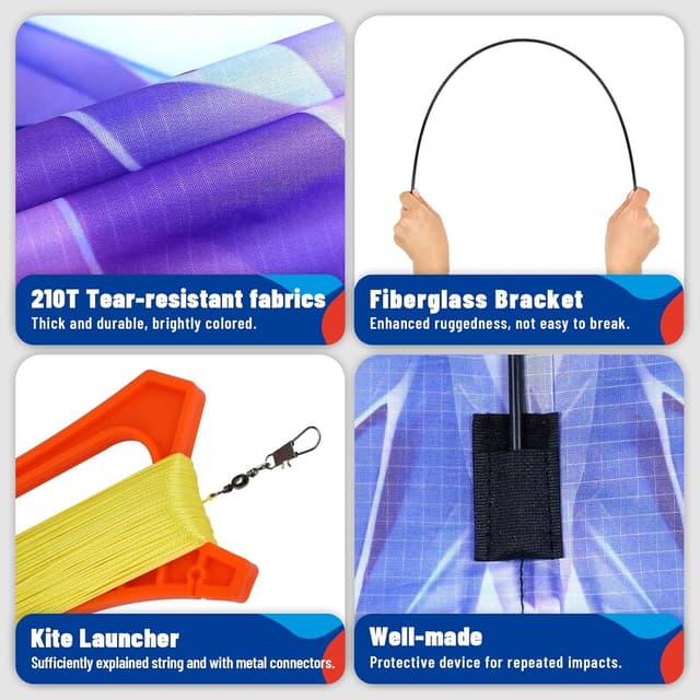 Detalle 2 de SGftre Schmetterlingsdrachen Lila Kristall