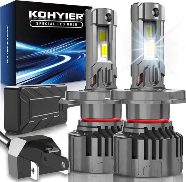 Detalle de KOHYIER H4 LED Headlight Bulb (9003 / HB2) Hi/Lo, 6500K White, Plug & Play, Pack of 2