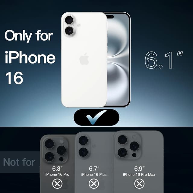 Detalle 2 de JETech Magnetic Case for iPhone 16 6.1-Inch