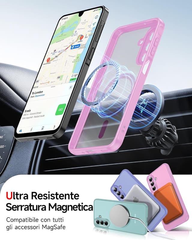 Detalle de LeYi A17 5G cover magnetica rosa