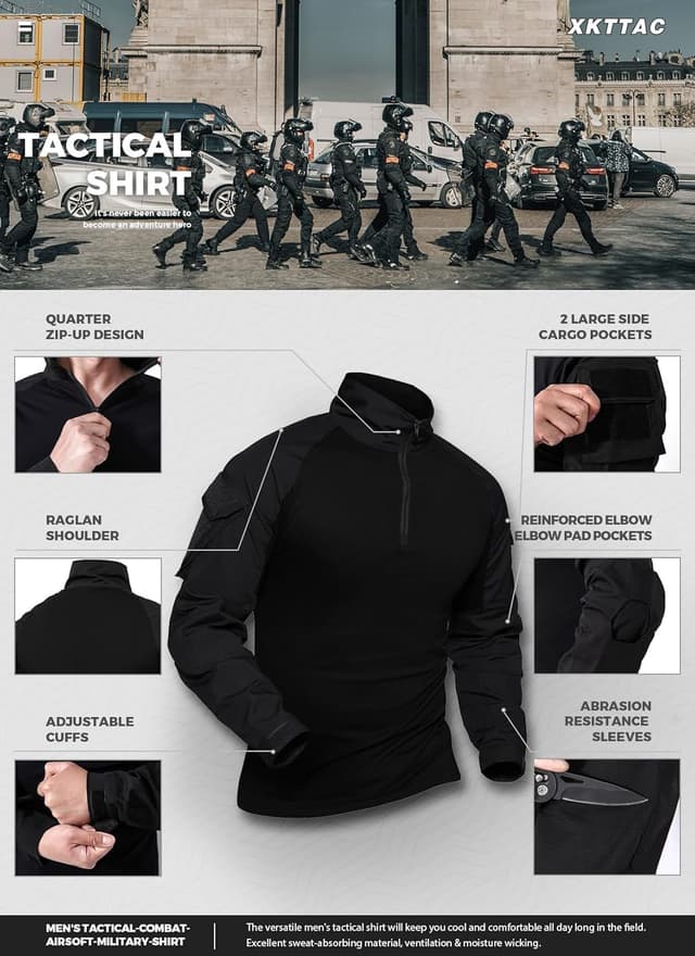 Detalle 2 de XKTTAC Combat Shirt Tactical Herren