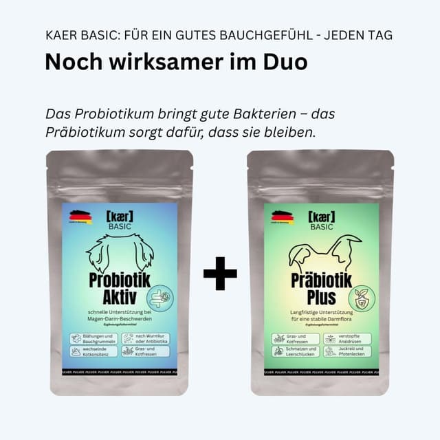 Thumbnail 6 de kaer basic Probiotik Aktiv Pulver für Hunde 3x200g