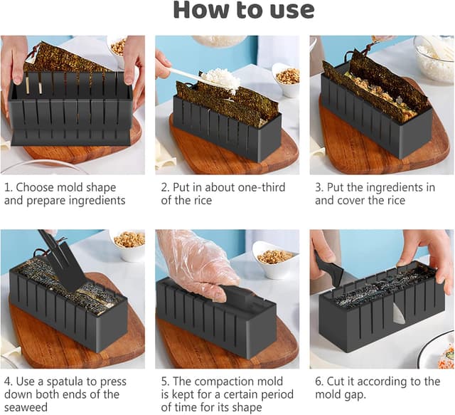 Thumbnail 5 de SKYSER Sushi Maker set 20 Artikel